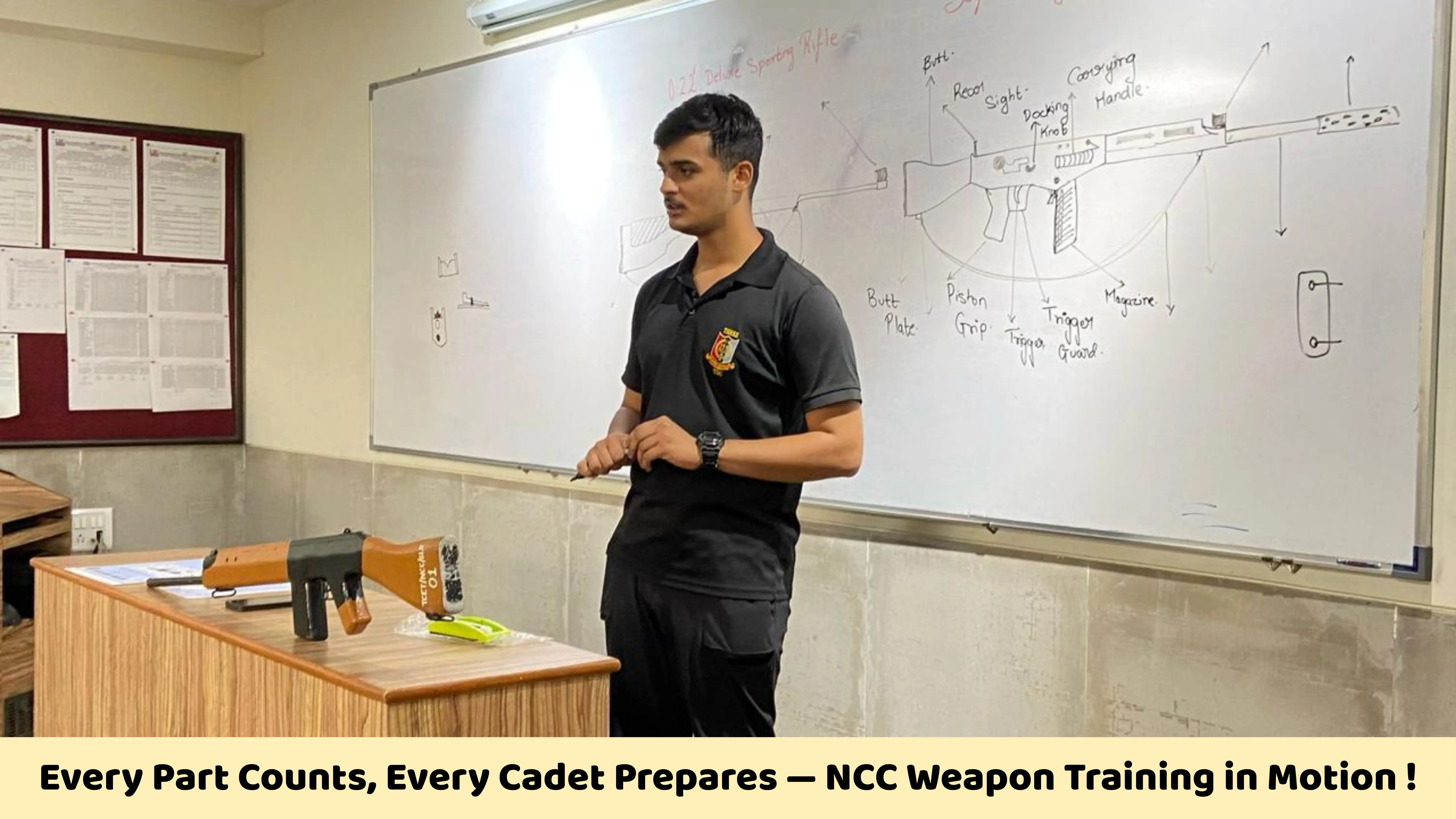 Every Part Counts, Every Cadet Prepares — NCC Weapon Training in Motion !